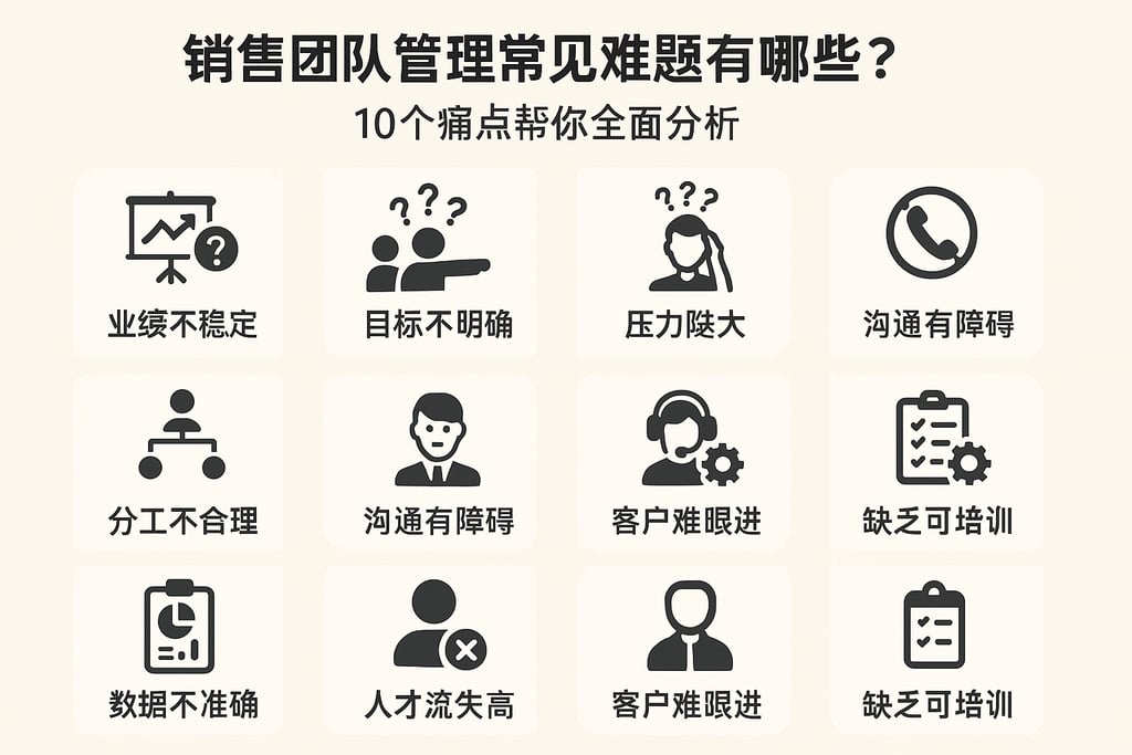 销售团队管理常见难题有哪些？10个痛点帮你全面分析