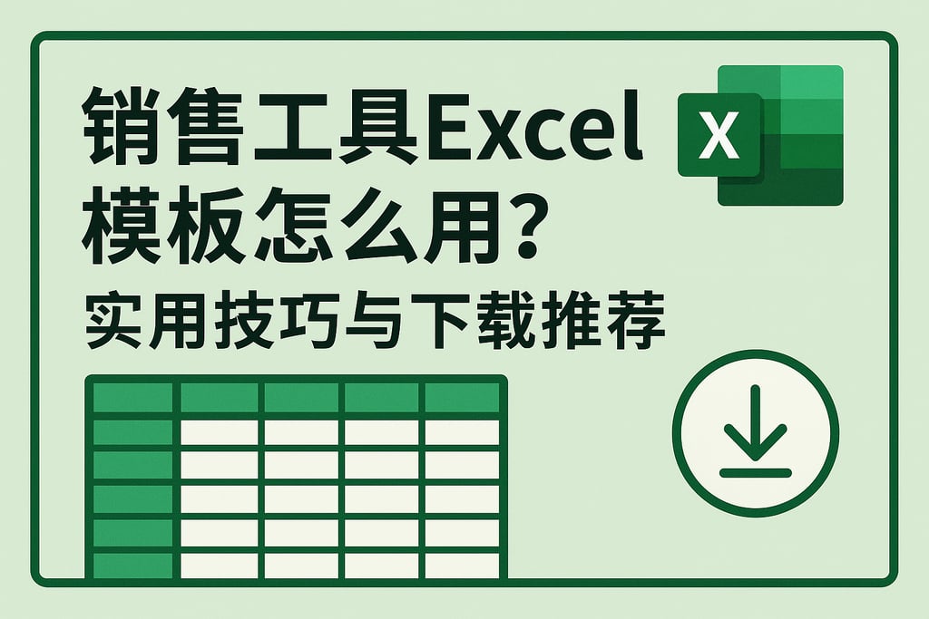 销售工具Excel模板怎么用？实用技巧与下载推荐