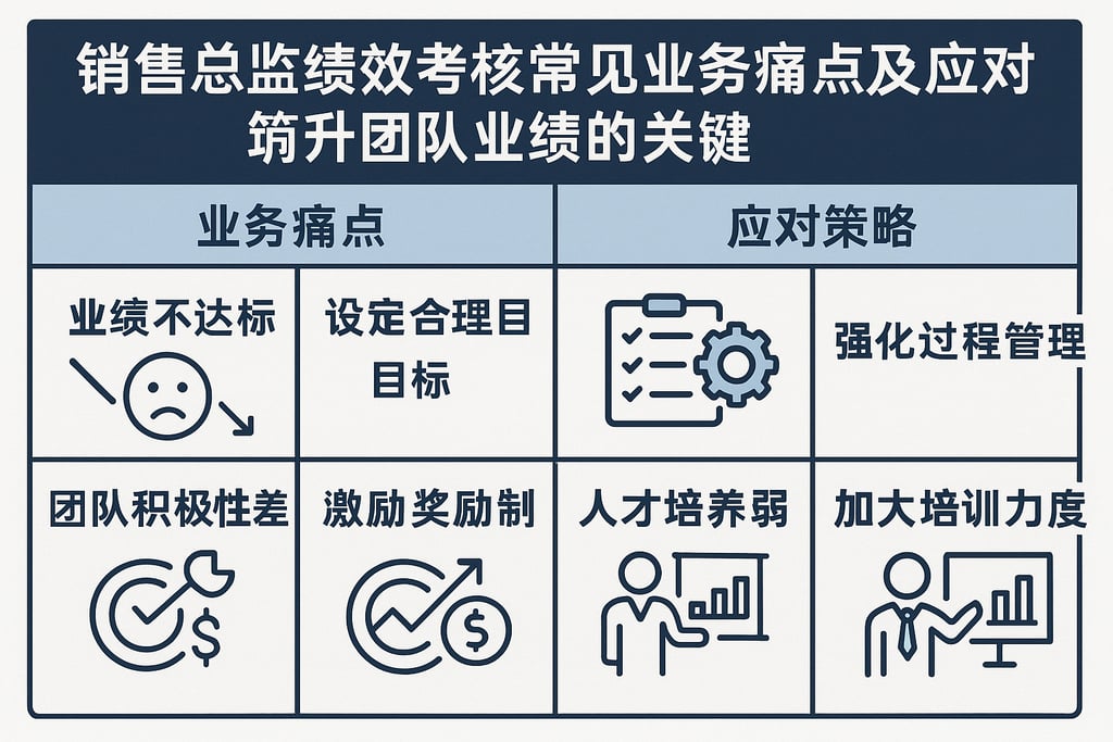 销售总监绩效考核常见业务痛点及应对策略，提升团队业绩的关键
