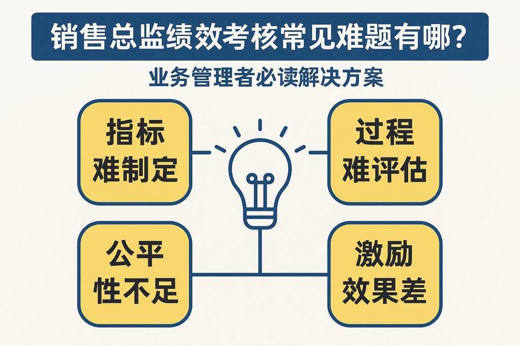 销售总监绩效考核常见难题有哪些？业务管理者必读解决方案