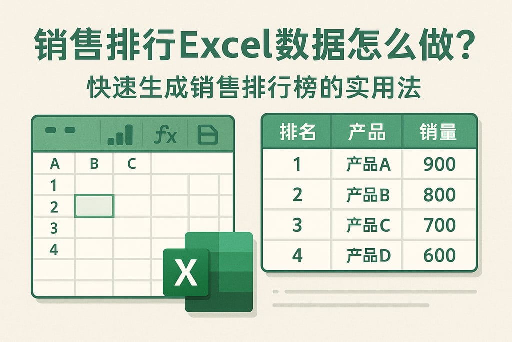 销售排行excel数据怎么做？快速生成销售排行榜的实用方法