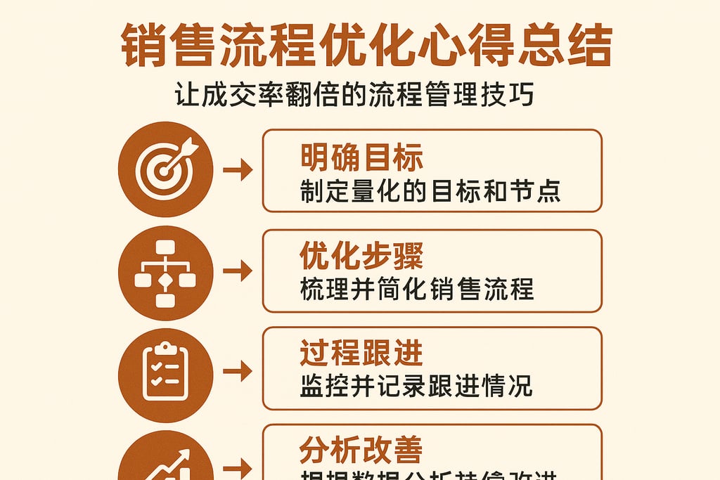 销售流程优化心得总结：让成交率翻倍的流程管理技巧