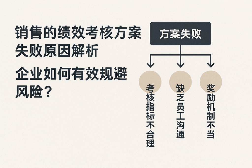 销售的绩效考核方案失败原因解析，企业如何有效规避风险？