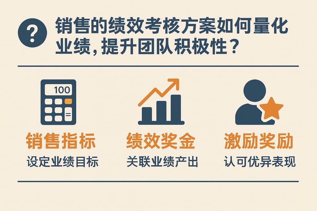 销售的绩效考核方案如何量化业绩，提升团队积极性？