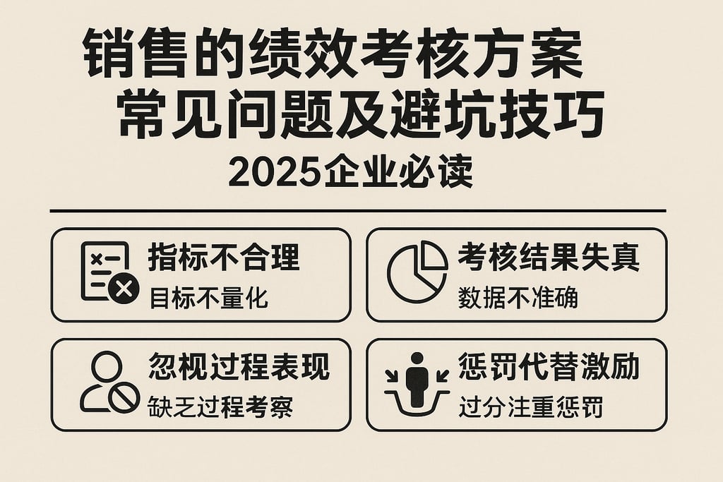 销售的绩效考核方案常见问题及避坑技巧，2025企业必读