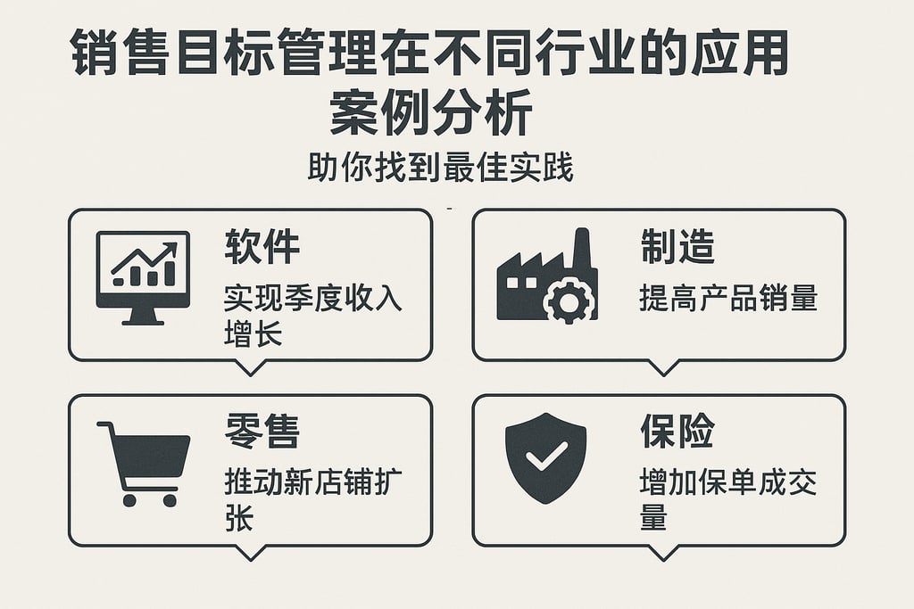 销售目标管理在不同行业的应用案例分析，助你找到最佳实践