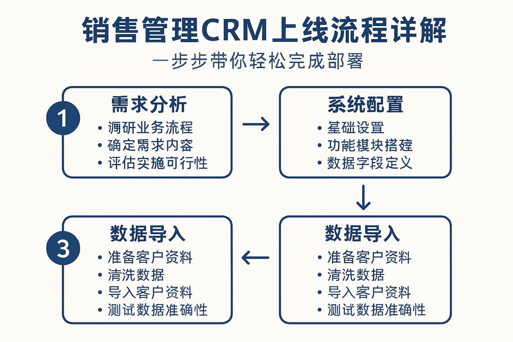 销售管理CRM上线流程详解，一步步带你轻松完成部署