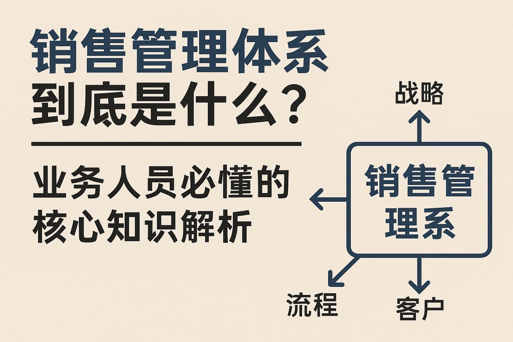 销售管理体系到底是什么？业务人员必懂的核心知识解析