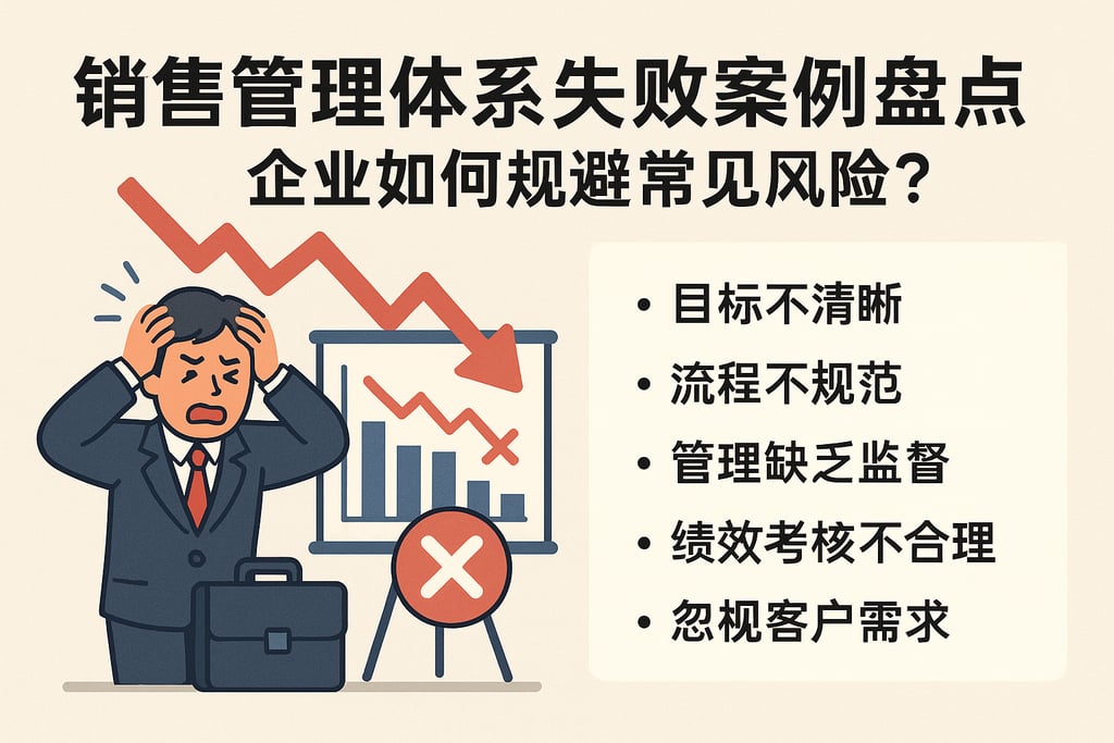 销售管理体系失败案例盘点，企业如何规避常见风险？