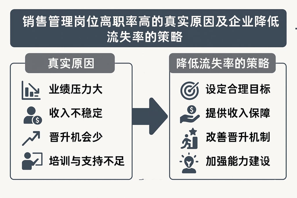销售管理岗位离职率高的真实原因及企业降低流失率的策略