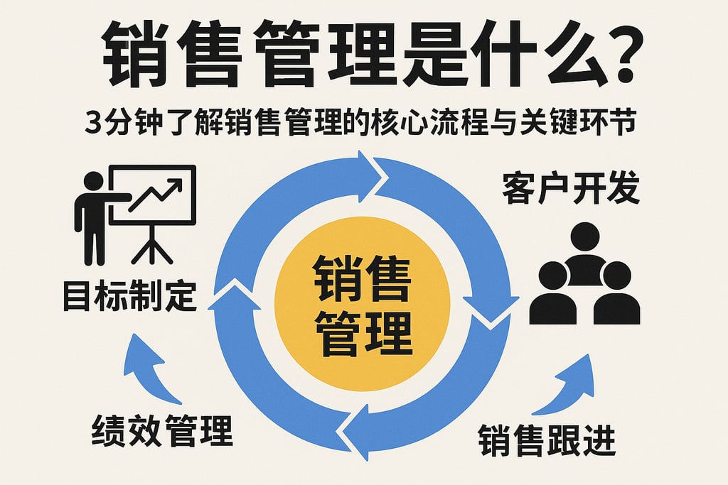 销售管理是什么？3分钟了解销售管理的核心流程与关键环节