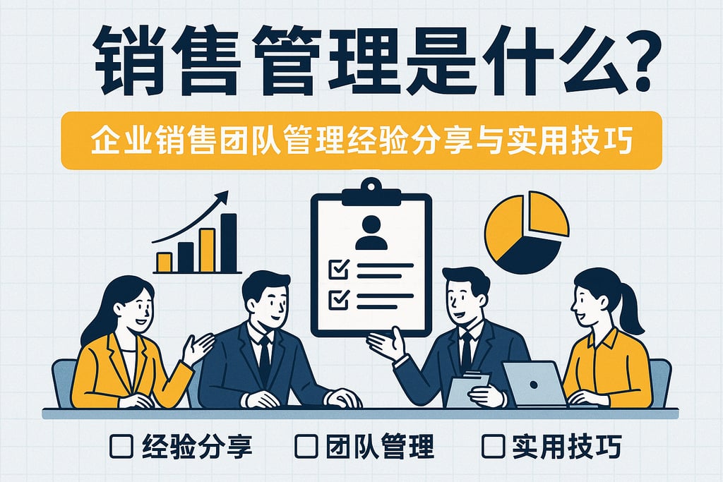 销售管理是什么？企业销售团队管理经验分享与实用技巧
