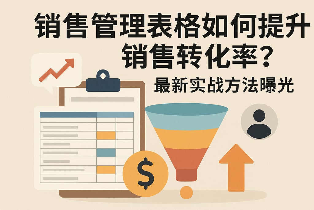 销售管理表格如何提升销售转化率？最新实战方法曝光