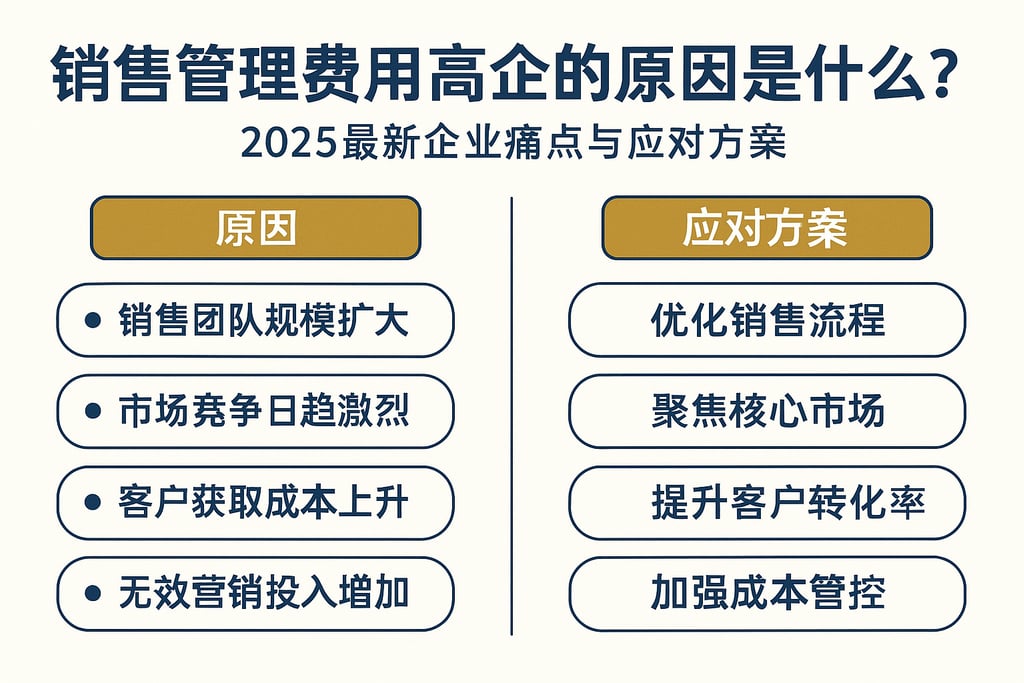 销售管理费用高企的原因是什么？2025最新企业痛点与应对方案