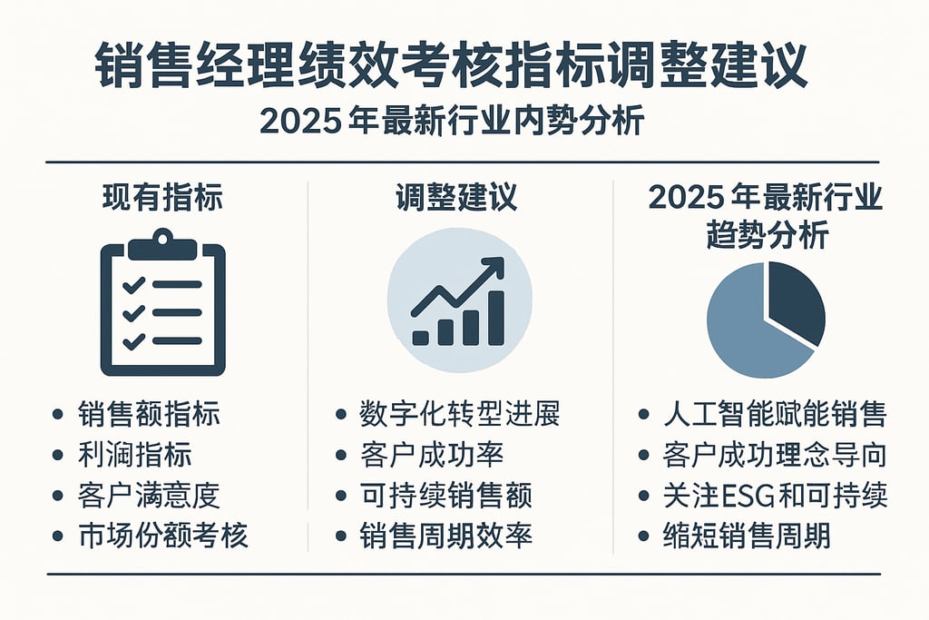 销售经理绩效考核指标调整建议，2025年最新行业趋势分析