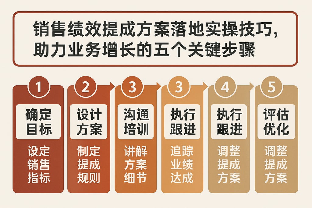 销售绩效提成方案落地实操技巧，助力业务增长的五个关键步骤