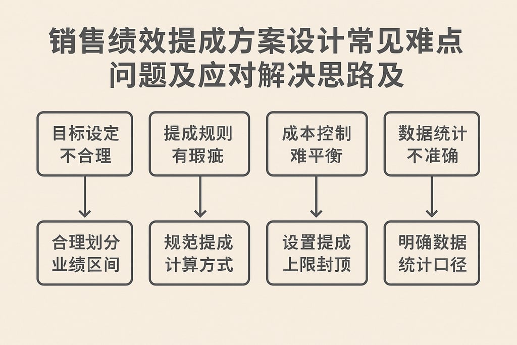 销售绩效提成方案设计常见难点问题及应对解决思路