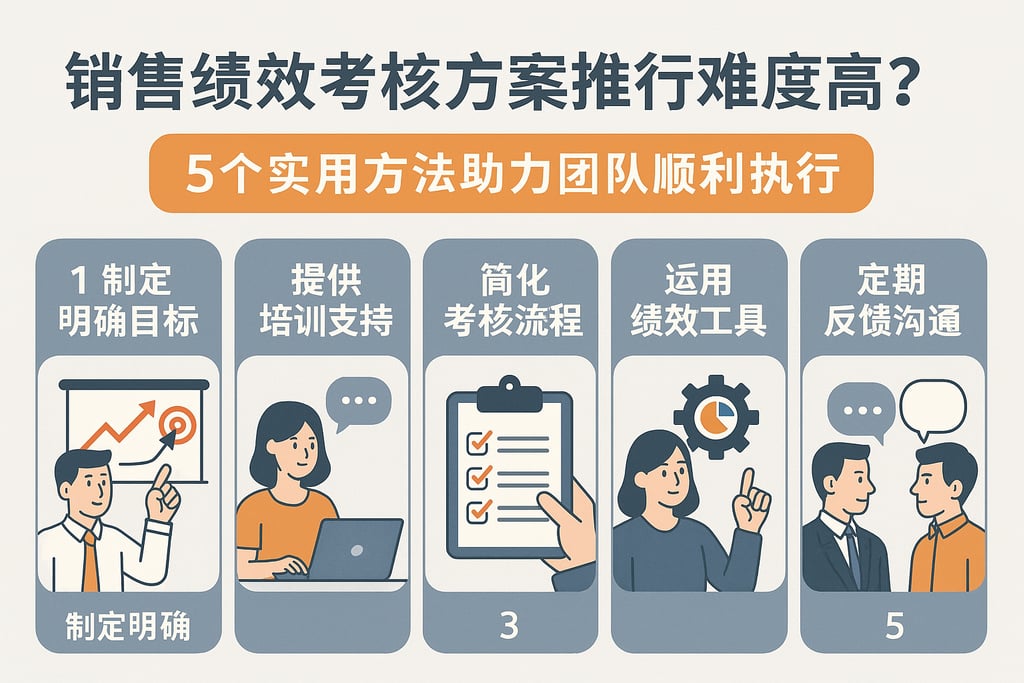 销售绩效考核方案推行难度高？5个实用方法助力团队顺利执行