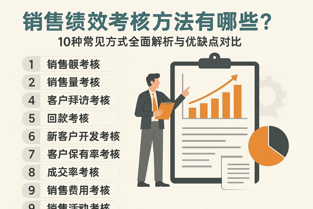 销售绩效考核方法有哪些？10种常见方式全面解析与优缺点对比