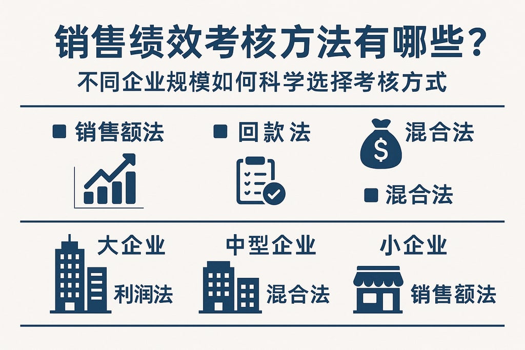 销售绩效考核方法有哪些？不同企业规模如何科学选择考核方式