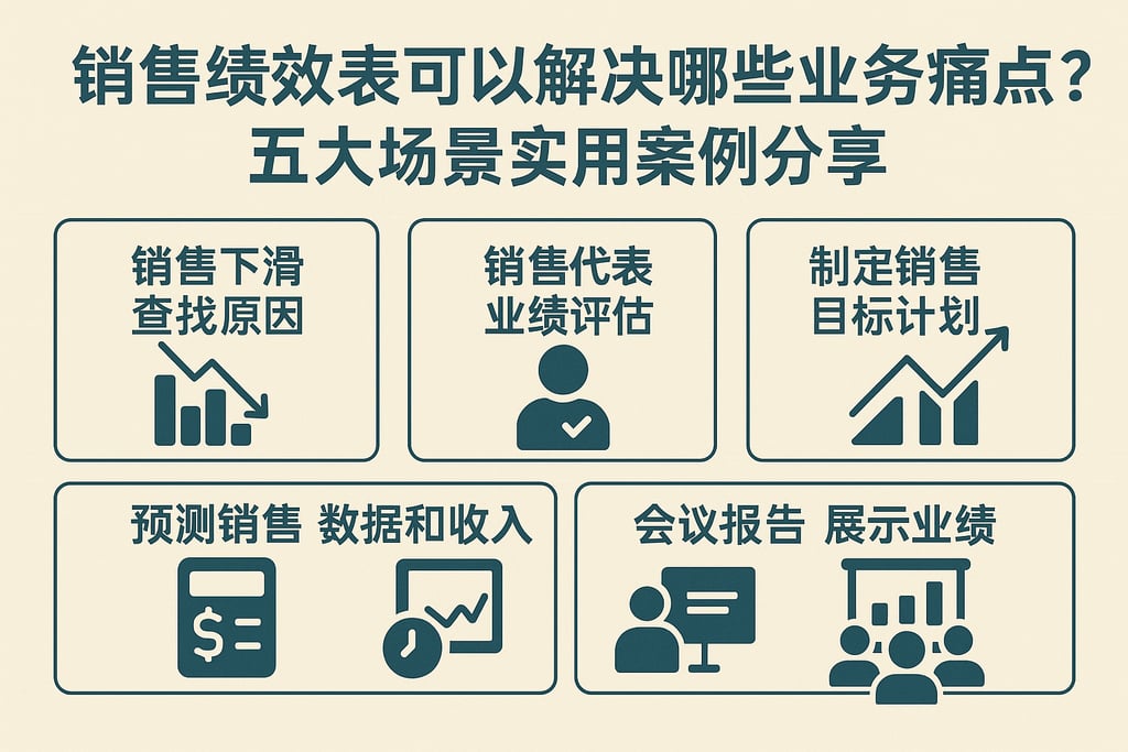销售绩效表可以解决哪些业务痛点？五大场景实用案例分享