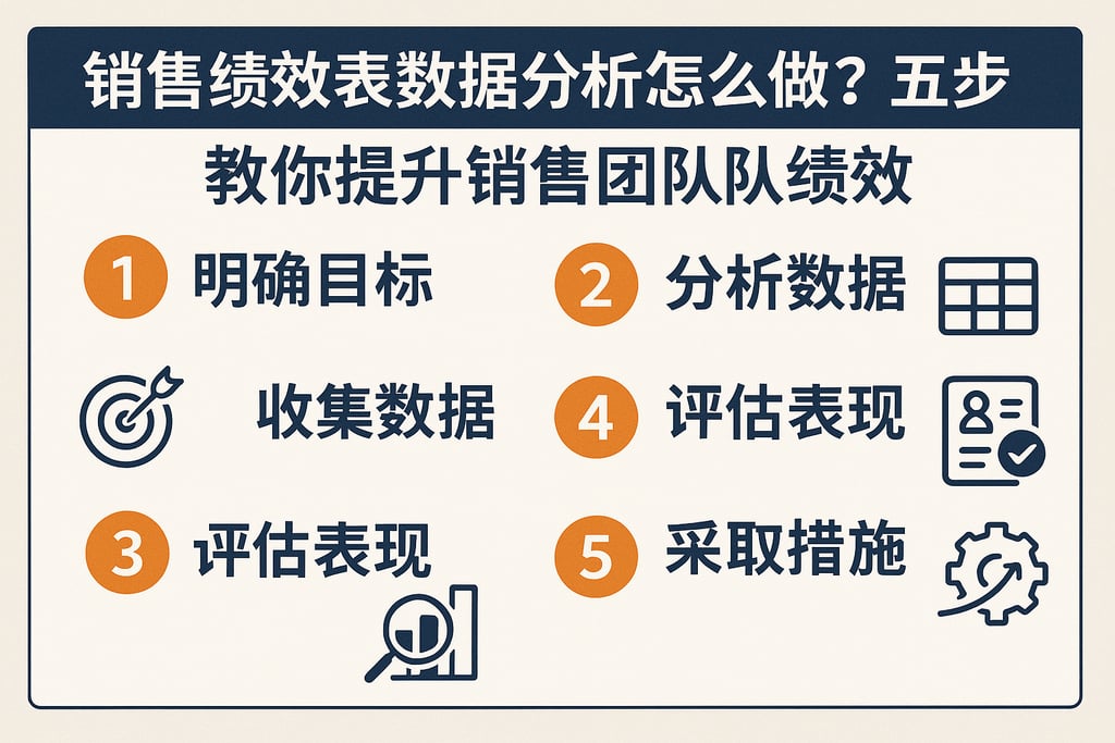 销售绩效表数据分析怎么做？五步教你提升销售团队绩效