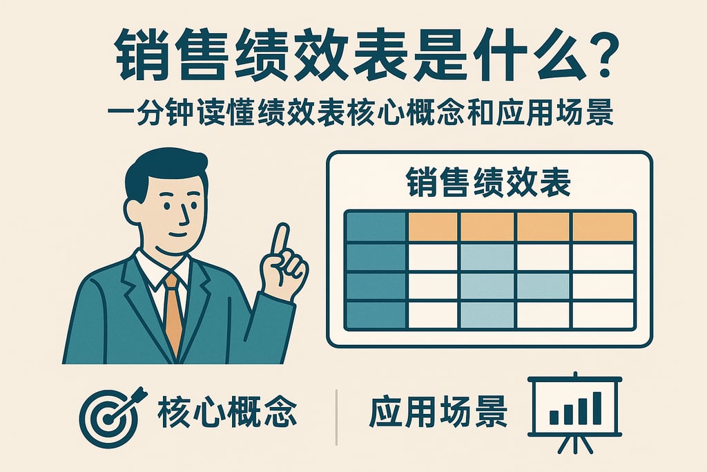 销售绩效表是什么？一分钟读懂绩效表核心概念和应用场景
