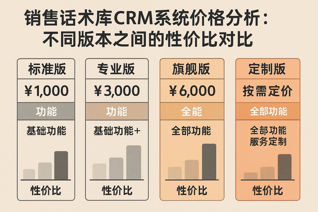 销售话术库CRM系统价格分析：不同版本之间的性价比对比