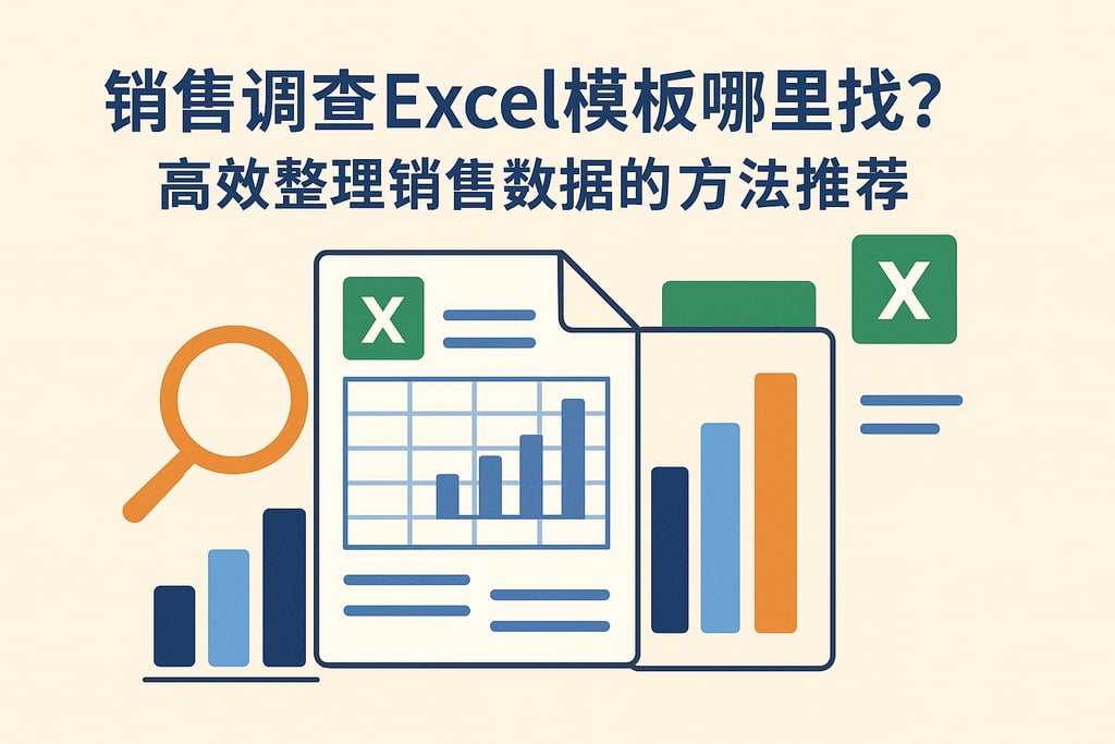 销售调查excel模板哪里找？高效整理销售数据的方法推荐