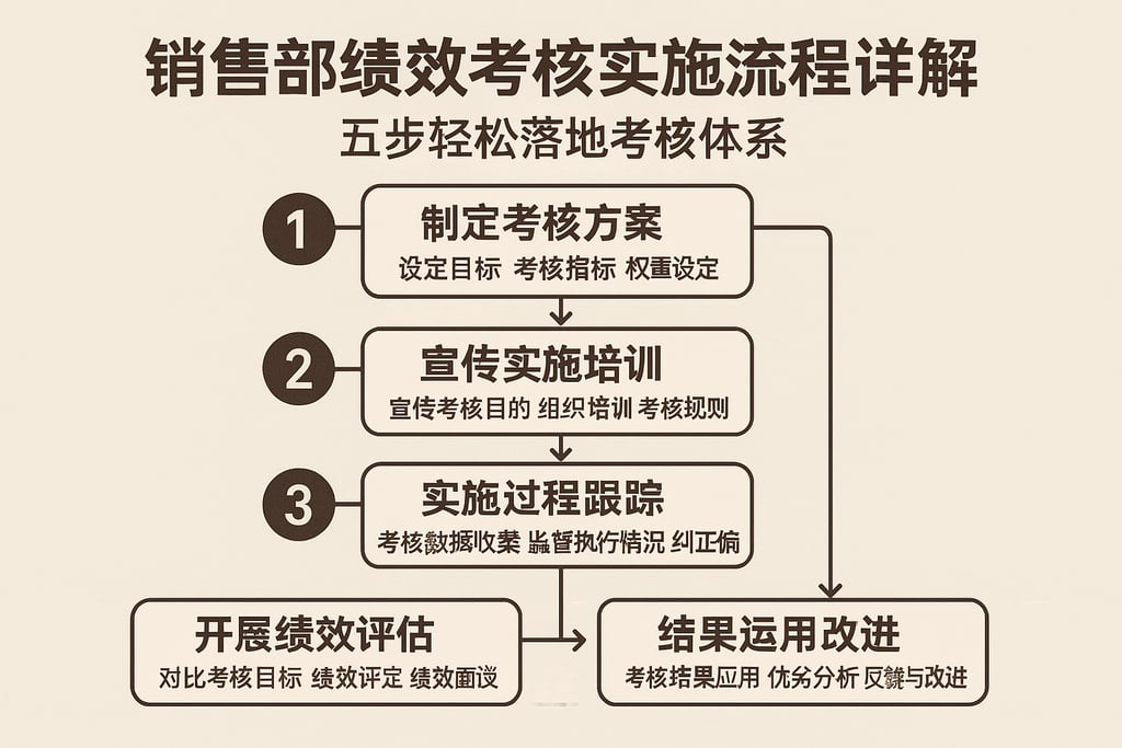 销售部绩效考核实施流程详解，五步轻松落地考核体系