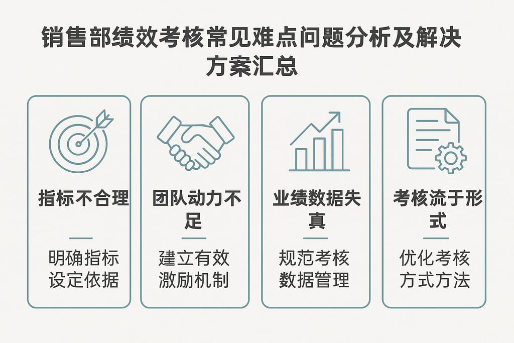 销售部绩效考核常见难点问题分析及解决方案汇总
