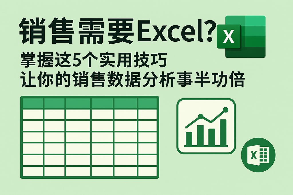 销售需要excel？掌握这5个实用技巧让你的销售数据分析事半功倍