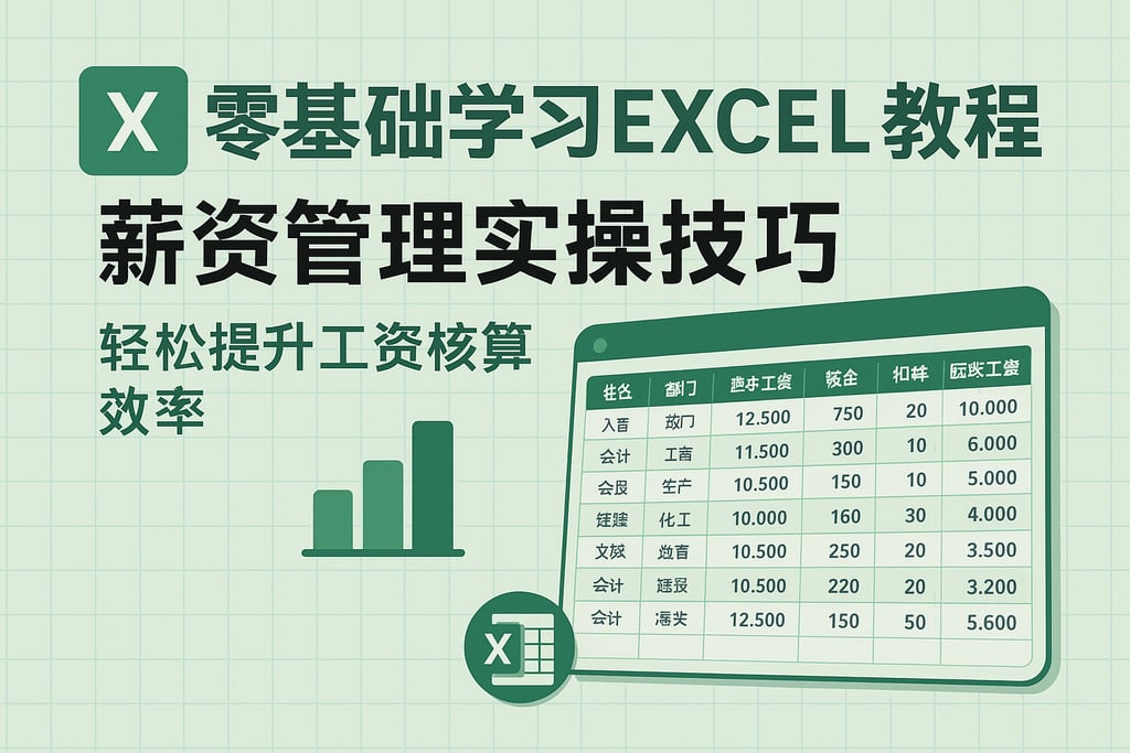零基础学习excel教程薪资管理实操技巧，轻松提升工资核算效率