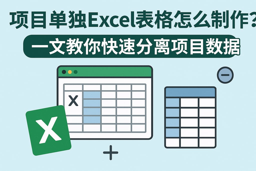 项目单独Excel表格怎么制作？一文教你快速分离项目数据