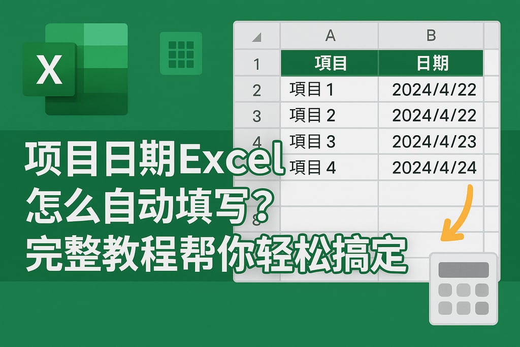 项目日期Excel怎么自动填写？完整教程帮你轻松搞定