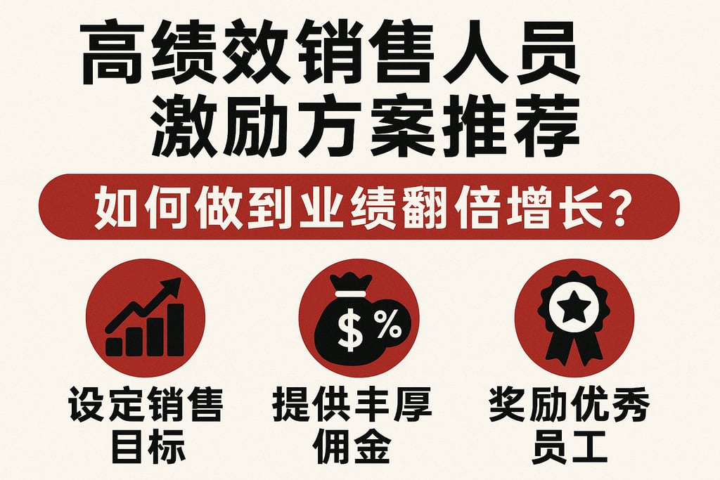 高绩效销售人员激励方案推荐：如何做到业绩翻倍增长？