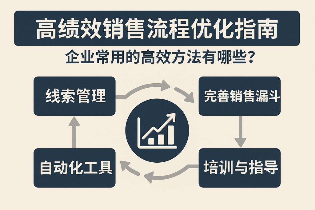 高绩效销售流程优化指南：企业常用的高效方法有哪些？