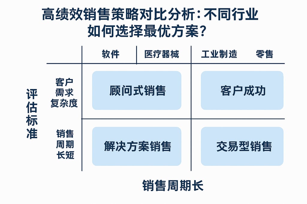 高绩效销售策略对比分析：不同行业如何选择最优方案？