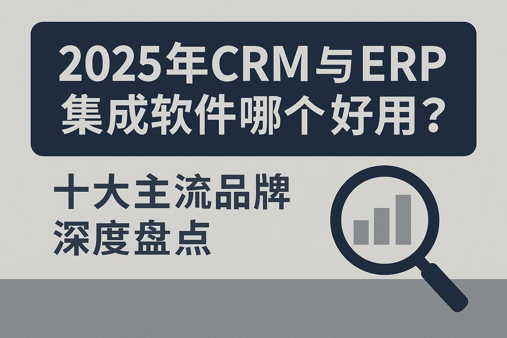 2025年CRM与ERP集成软件哪个好用？十大主流品牌深度盘点