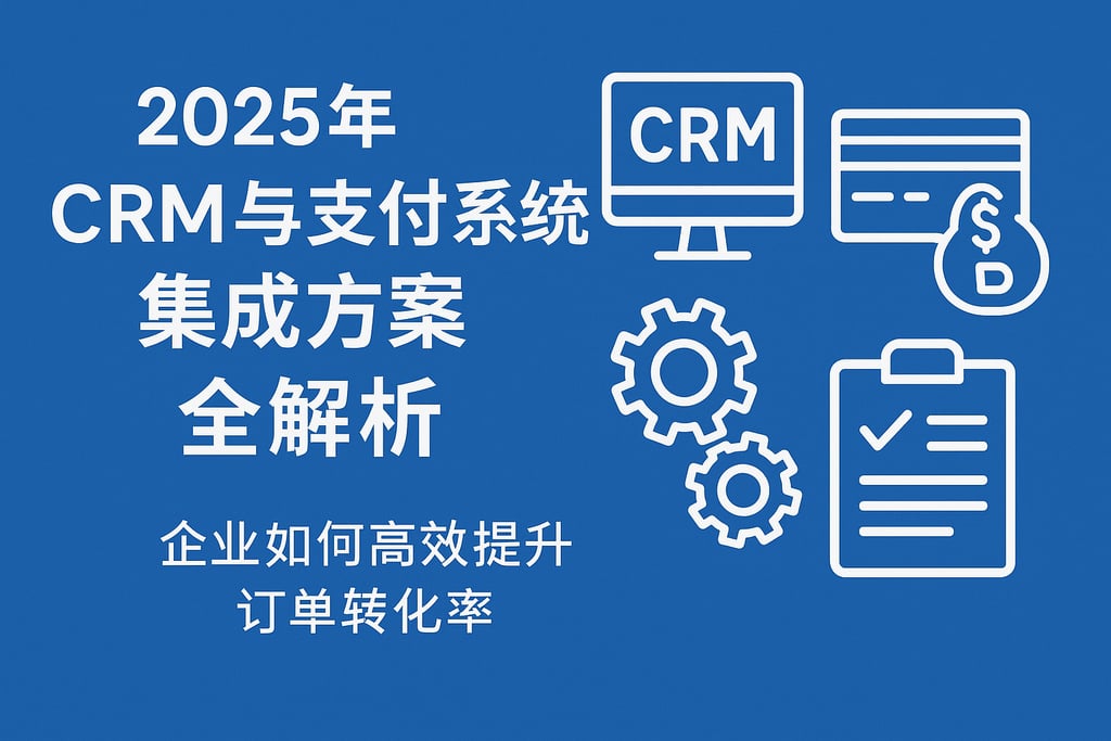 2025年CRM与支付系统集成方案全解析，企业如何高效提升订单转化率