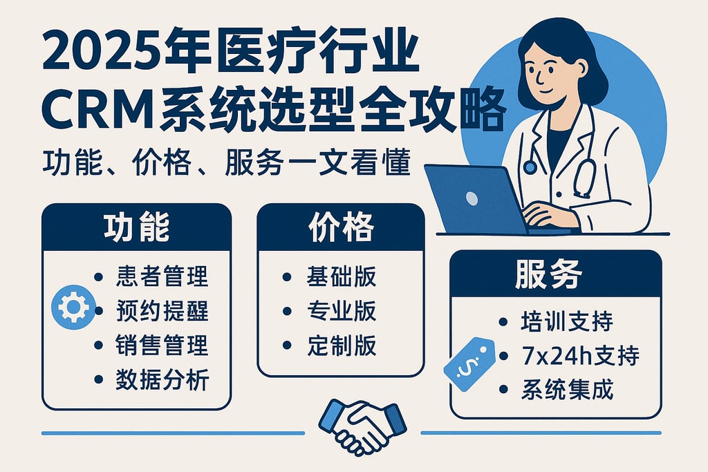 2025年医疗行业CRM系统选型全攻略：功能、价格、服务一文看懂