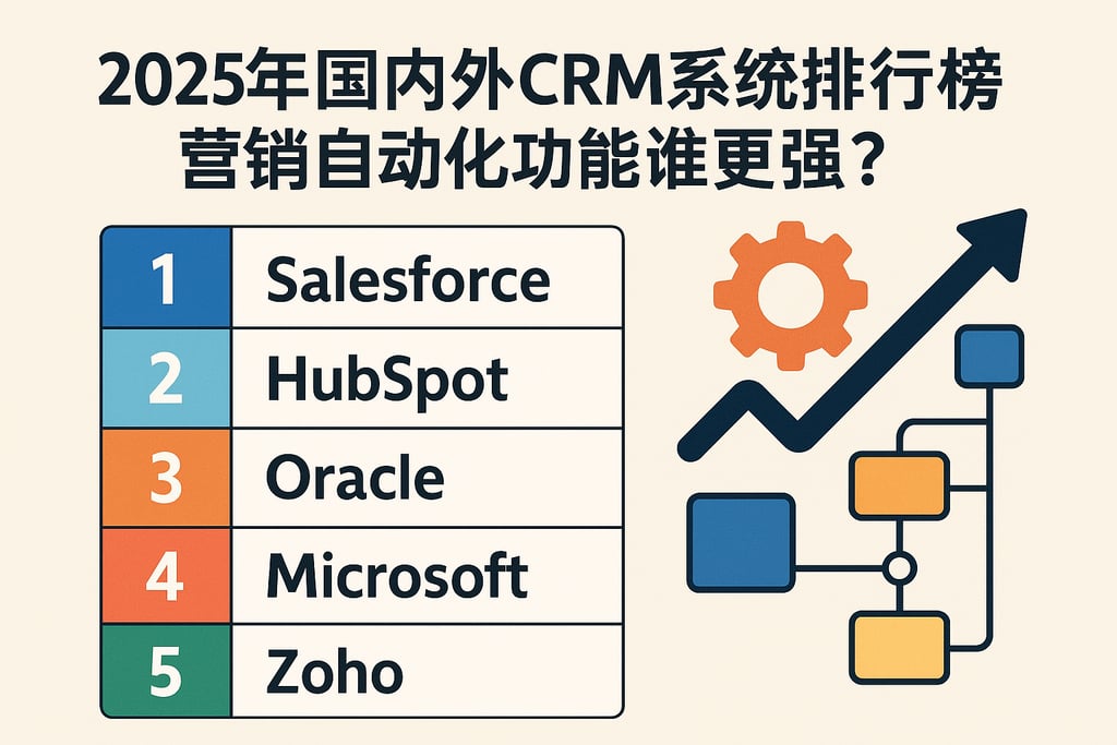 2025年国内外CRM系统排行榜，营销自动化功能谁更强？