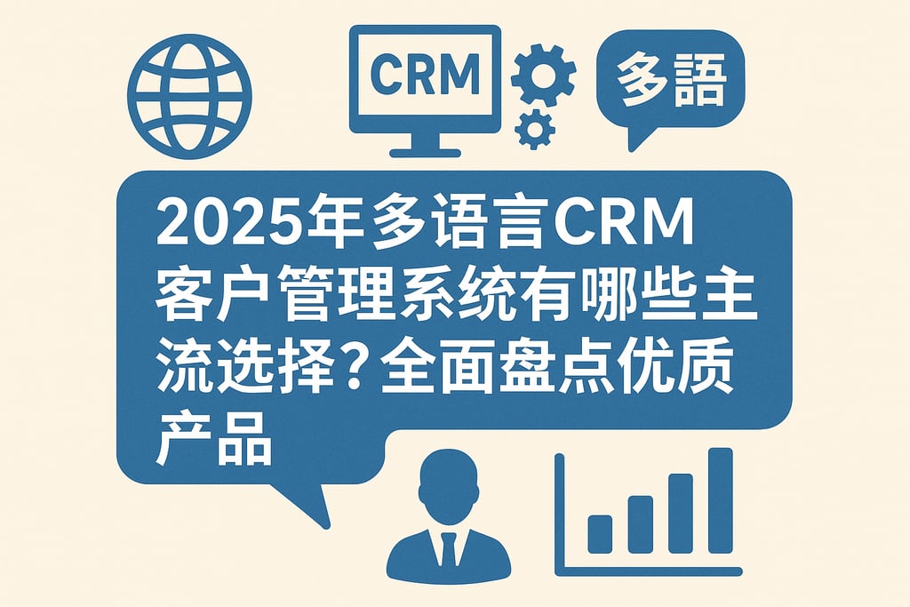 2025年多语言CRM客户管理系统有哪些主流选择？全面盘点优质产品