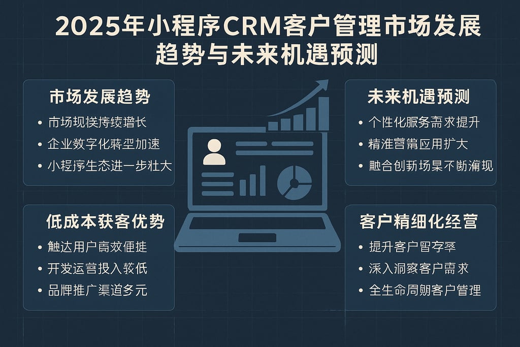 2025年小程序CRM客户管理市场发展趋势与未来机遇预测