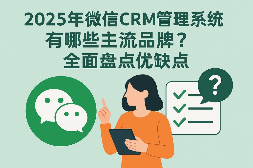 2025年微信CRM管理系统有哪些主流品牌？全面盘点优缺点
