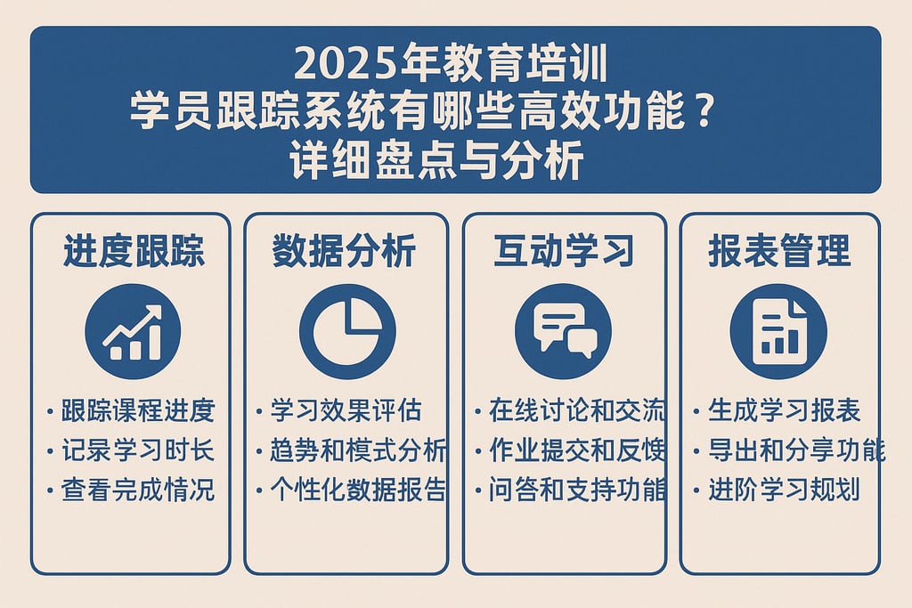 2025年教育培训学员跟踪系统有哪些高效功能？详细盘点与分析