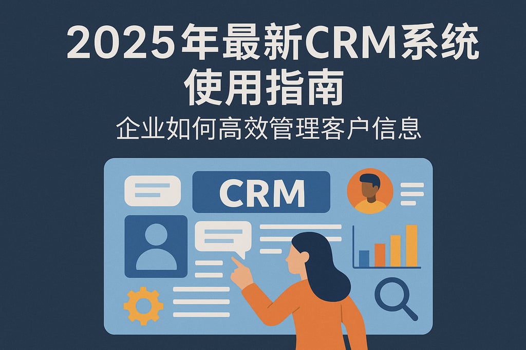 2025年最新CRM系统使用指南：企业如何高效管理客户信息