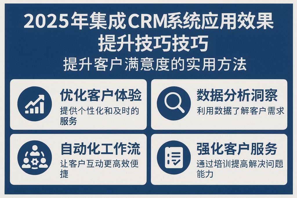 2025年集成CRM系统应用效果提升技巧，提升客户满意度的实用方法