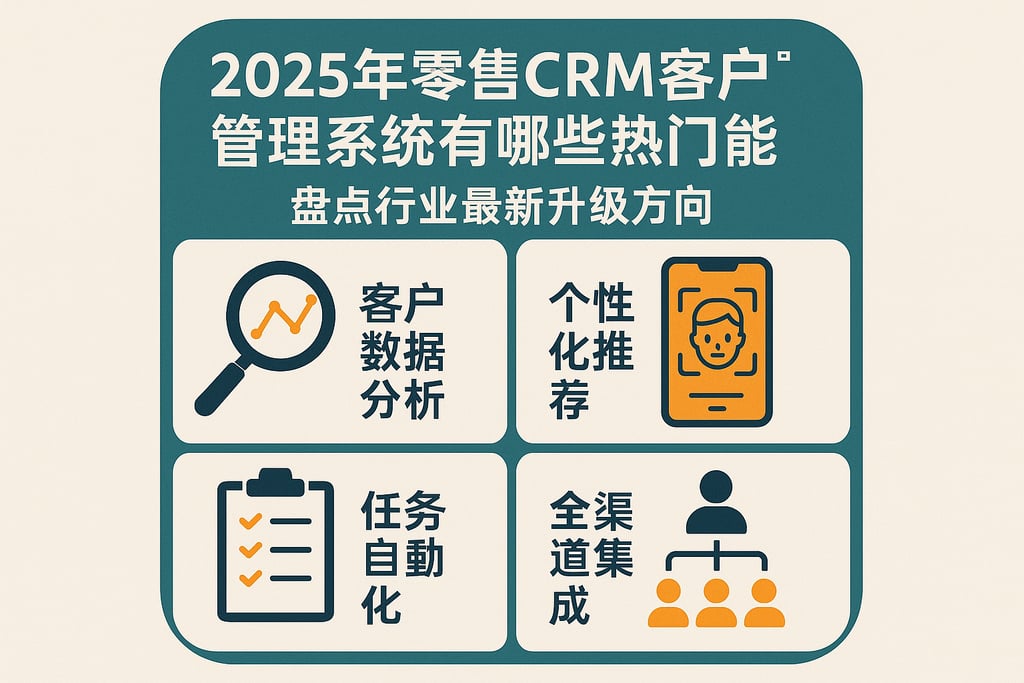 2025年零售CRM客户管理系统有哪些热门功能，盘点行业最新升级方向