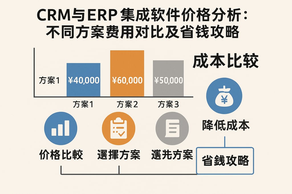 CRM与ERP集成软件价格分析：不同方案费用对比及省钱攻略